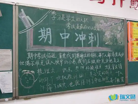 高中黑板报排版学习计划