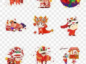 猪年2019新春节日猪年舞龙舞狮传统电商展板海报透明底元素素材图片模板下载72.60mb其他大全