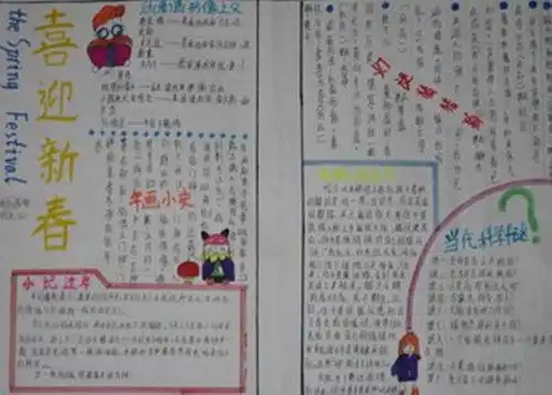 手抄报小学生通用新年