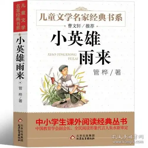 小英雄雨来手抄报管桦