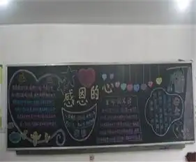 关于感恩的黑板报人的一生中学会感恩