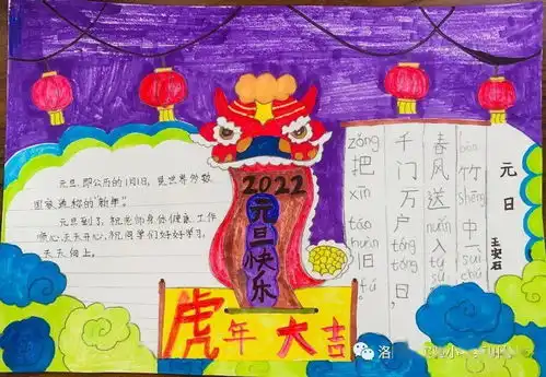 来自栾川分校一年级小豆包的元旦祝福