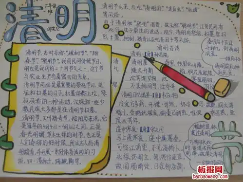 清明节手抄报2022清明时